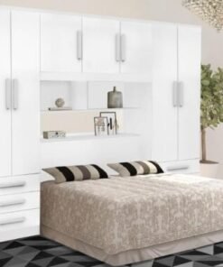 Guarda-Roupa Acoplado México 5 portas + Floripa 2 portas Casal - Branco