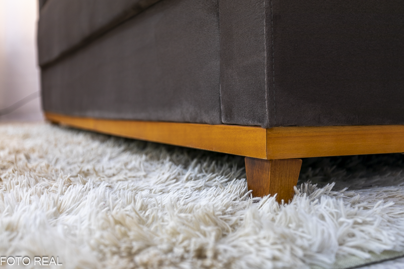 Sofá Áustria 3 Lugares + Poltrona Áustria Marrom A17 - Imagem 6