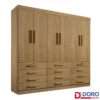 Guarda-Roupa Mônaco 6 portas e 12 gavetas - Cinamomo