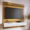Home Suspenso 1,50m Juriti Naturale/Off White Matte para TV até 70" - Colibri