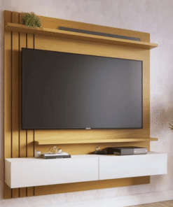 Home Suspenso 1,50m Juriti Naturale/Off White Matte para TV até 70" - Colibri