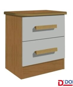 Mesa de Cabeceira New Athos Cinamomo/Off 2 Gavetas Larg. 0.50m - D Doro