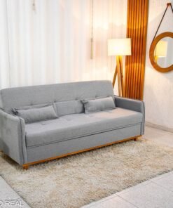 Sofá Cama Ipanema Baú larg. 2.05m Linho Cinza 2275