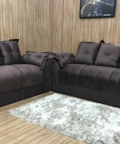 Sofá 2 e 3 Lugares Marrom 603 Paris