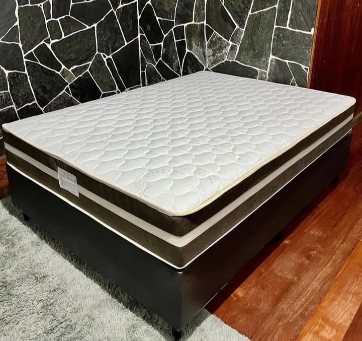 BASE CASAL ORTOBELLO + COLCHÃO MOLAS ENSACADAS ORTOBELLO