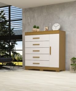 COMODA RAYANE 100% MDF CINAMONO/OFF