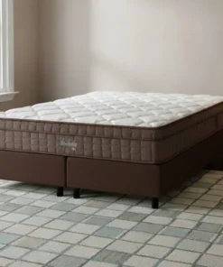 Colchão Queen Star One ortopédico+ Base Box Corino – ANJOS COLCHÕES