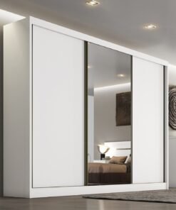 GUARDA-ROUPA SOLLO PLUS C/ESPELHO 100% MDF  (VARIAS OPÇÕES DE CORES )