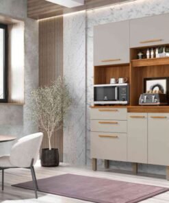 Cozinha Dubai 5P2G Cinamomo.Off White Salleto