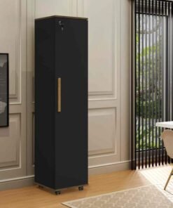 Multiuso Lune com Chaves e Rodizios Preto.Jqtb J A Mov