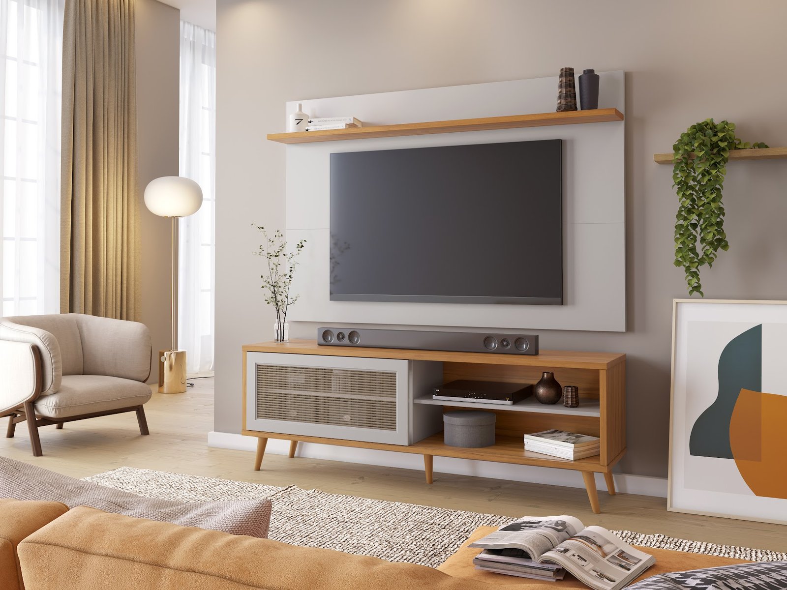 RACK 1175 + PAINEL 1190 TV ATÉ 60