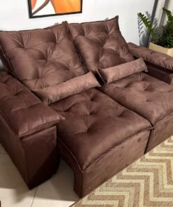 SOFÁ ATENAS  RETRATIL E RECLINAVEL 2 METROS