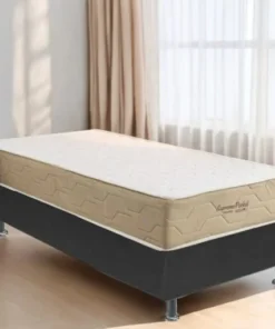 Colchão Solteiro Supreme Pocket (molas ensacadas) + Base Box  Corino  – INOVAFLEX