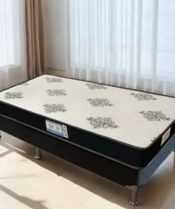 Colchão Solteiro Light D-33 100% ESPUMA + Base Box Corino – NOSSO SONHO