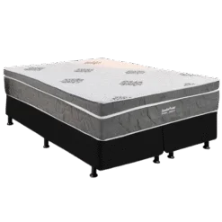 Colchão Queen Essential Pocket (molas ensacadas) + Base Box Corino – INOVAFLEX