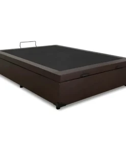 Box Baú Casal Eli Korino Marrom Blindado 138x188x42 - reforçada