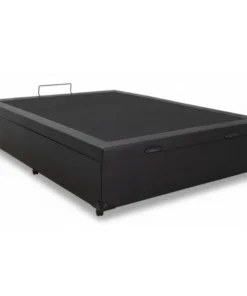 Box Baú Casal Eli Korino Preto Blindado 138x188x42 reforçada