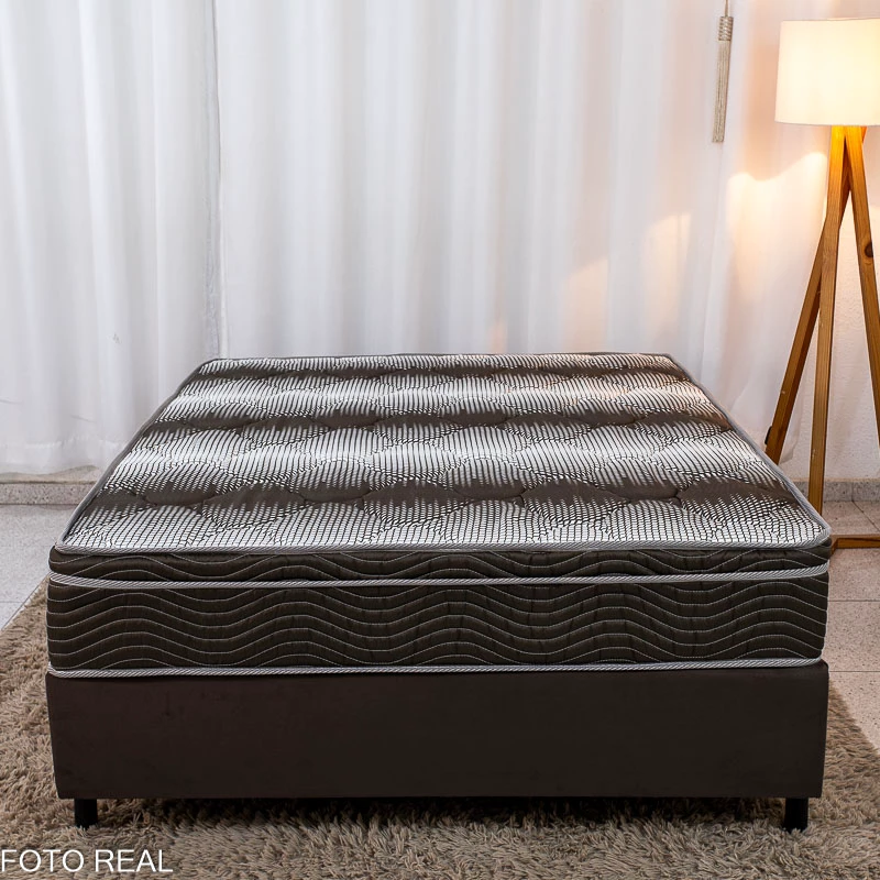 Box Casal blindada + Colchão Casal Ortopédico Light 138x188x62 - Ortobom | Suporta até 260kg - Imagem 2