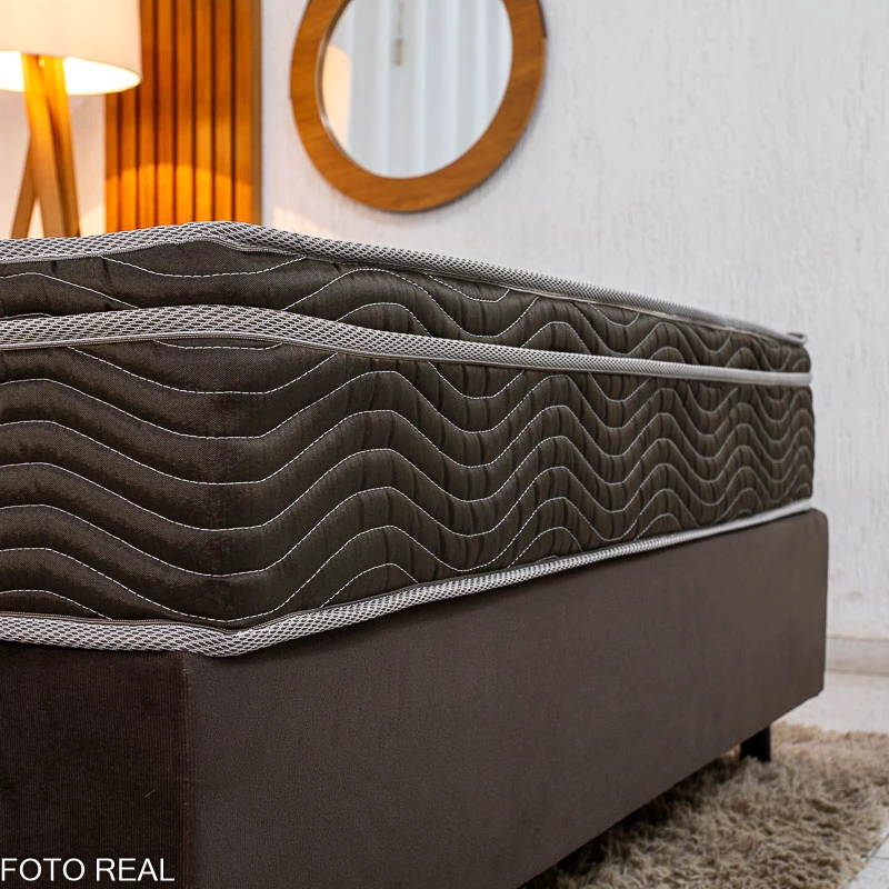 Box Casal blindada + Colchão Casal Ortopédico Light 138x188x62 - Ortobom | Suporta até 260kg - Imagem 3