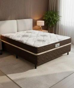 Cama Box Casal Livina 138x188x58 Molas Ensacadas - Orthoside | Suporta até 220kg