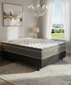 Colchão Casal Essential Pocket(molas ensacadas) + Box linhão de alta qualidade   – INOVAFLEX