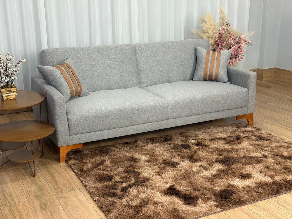 Sofa Cama Luizi 2.09m – Cinza Linho