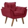 Poltrona Jamile Veludo bordo