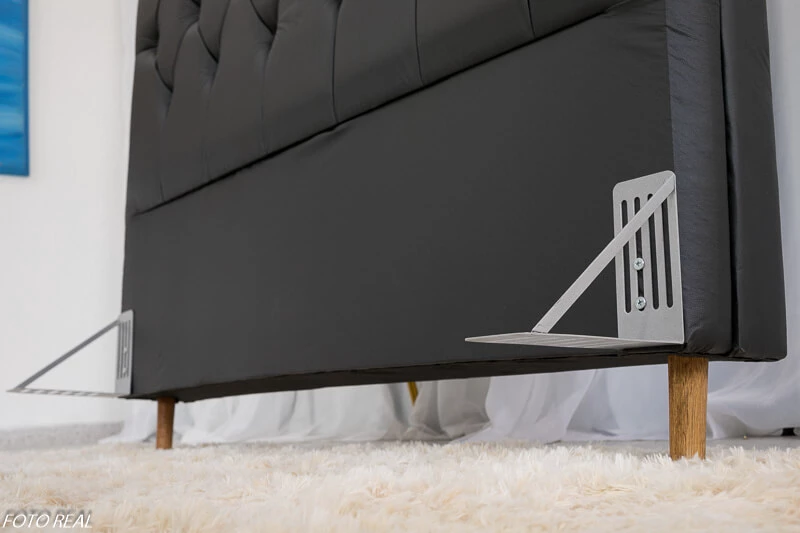 Cabeceira Casal Lavínia Korino Preto Largura 1.40m - Imagem 3