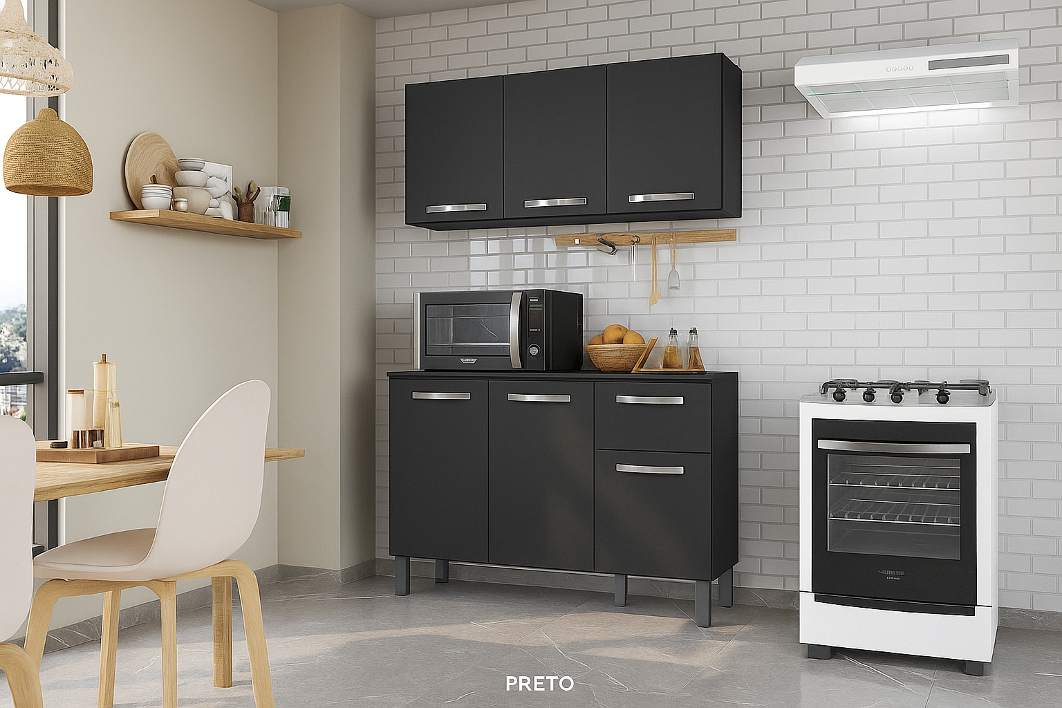 KIT BALCÃO+AEREO MILA FIORELLO(VARIAS OPÇÕES DE CORES) - Imagem 4