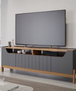 BANCADA MOEMA PERMOBILI GRAFITE/NATURE