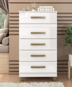 COMODA 5 GAVETAS  MALTA FELLICCI BRANCO