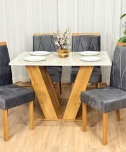 MESA CLASSIC 120X80 C/4 CADEIRAS (VARIAS OPÇÕES DE CORES)