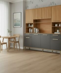 Kit de Cozinha Lívia 8 Portas 2 Gavetas 2.00m – Cinamomo/Titanium