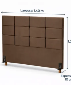 Cabeceira Casal Itália Veludo