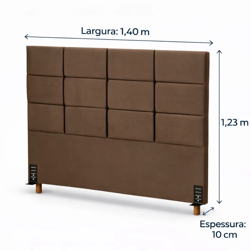Cabeceira Casal Itália Veludo