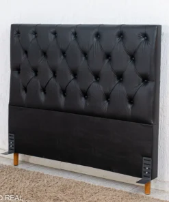 Cabeceira Casal Vitória Korino Preto Larg. 1.40m
