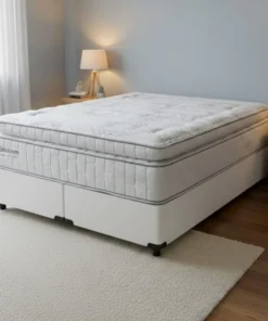 Colchão Queen New Freedom 32 cm D33 Molas Ensacadas + Base queen blindada Corino Branco – ORTOBOM