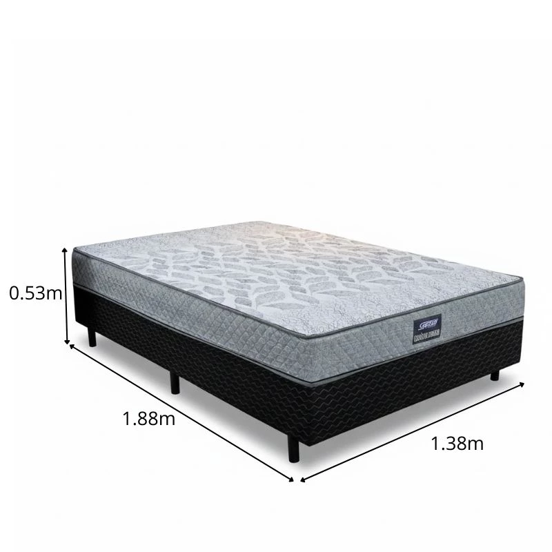 Unibox Casal Supreme Ortopédico D28 Gazin - 138x188x53 | Suporta até 220kg - Imagem 2