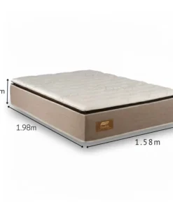 Colchão Queen Twins 158x198x34 Molas BlueWave - Gazin | Suporta até 290kg
