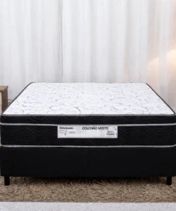 Colchão Casal Airtech 150 Ortopillow Ortopédico D45 Ortobom + Box Casal blindada- 138x188x65 | Suporta até 200kg