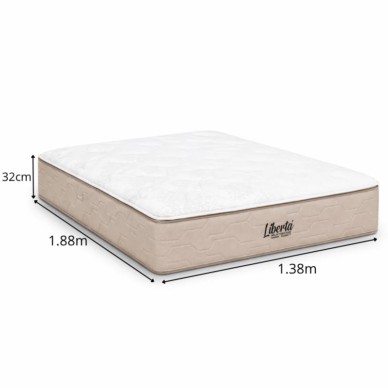 Colchão Casal Libertá 138x188x32 Molas Ensacadas - Inovaflex | Suporta até 140kg - Imagem 2