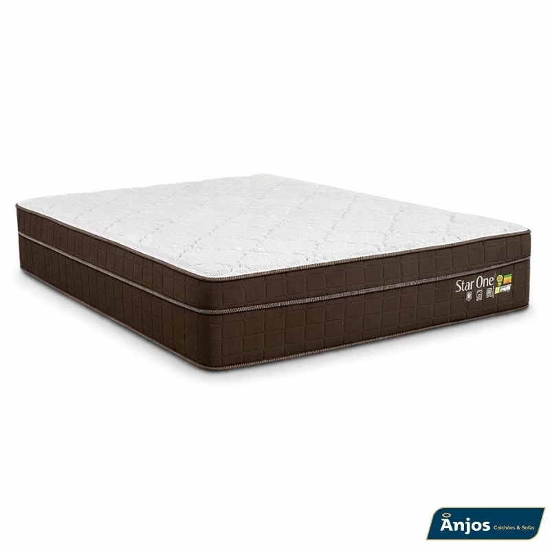 Colchão Casal Star One Ortopédico D-65 138x188x30 - Anjos | Suporta até 280kg