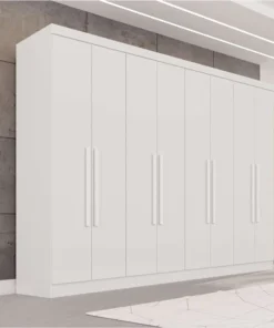 Guarda-roupa Recife 8 Portas 4 Gavetas Larg. 2.41m - Sallêto (varias opções de cores)