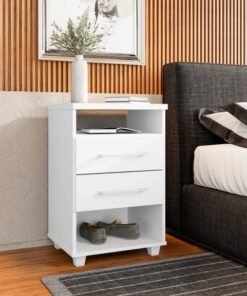 Mesa de Cabeceira Valente branco Rud Rack