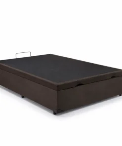 Base Box Baú Casal Prime Confort Sued Marrom Blindado 138x188x45 - Issacar