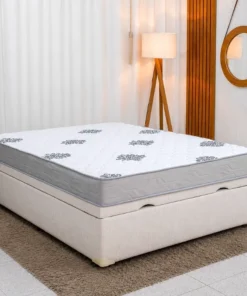 Colchão Casal Ortopédico Confort Premium Inovaflex + Base Box Casal Baú Confort blindado