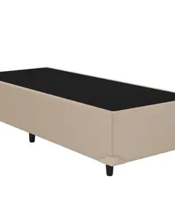 Base Box Solteiro corino bege 88x188x37 - Ortobel