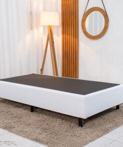Base Box Solteiro Korino Branca 88x188x37 - Ortobel