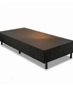 Base Box Solteiro Sued Preto 88x188x37 - Ortobel