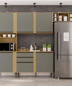 Cozinha 4 Peças Pérola Jequitibá/Granizo – SALLÊTO